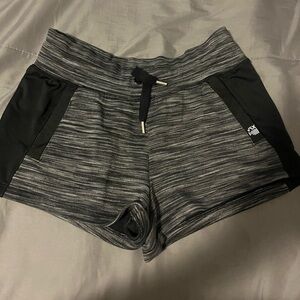 black and grey active/ sleepwear shorts
